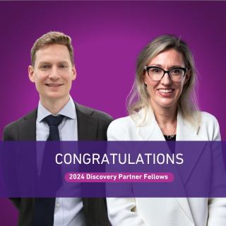 We’re thrilled to announce this year’s 2024 Discovery Partner Fellowship recipients - Dr Adrian Minson and Dr Lavinia Spain! Now in its seventh year, the Discovery Partner Fellowships program provides financial support and a mechanism for early to mid-career Peter Mac clinician researchers to carve out time from their clinical roles to progress well-planned research projects. The fellowships are funded by our Discovery Partners who donate monthly to Peter Mac. Associate Director Clinical Research, Professor Jayesh Desai, said this fellowship program is crucial to providing opportunities to advance cancer research at Peter Mac. “We are very proud of this program and the outcomes our Discovery Partner Fellowship recipients have achieved in the past,” he said. “The Fellowship provides time away from front-line clinical roles to progress defined research projects focussed on advancing cancer treatments and improving patient outcomes and experience. “Dr Minson and Dr Spain were two outstanding applicants among a strong field this year and we look forward to observing the outcomes of their research as they strive to improve outcomes for cancer patients.” Thank you to our Discovery Partners for your ongoing support. “We are incredibly grateful towards the more than 50,000 Australians who give so generously to our Discovery Partner program each month. Your ongoing monthly contribution to Peter Mac provides a consistent source of funding that supports initiatives including the Discovery Partner Fellowships. Without your support, this cancer research would not be possible,
