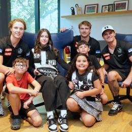 When players visit Peter Mac, it’s a reminder that this game goes beyond the field. This past week, we welcomed @carlton_fc players Nic Newman, Adam Saad, Elijah Holland and @collingwood_fc players Lachie Schultz, Wil Parker and Jack Buller to our Parkville centre ahead of the Peter Mac Cup on the 16th. The players spent time with patients, families and staff, and bringing plenty of energy (and a few laughs) along the way. Rivals on the field. United against cancer. Join the club that stands against cancer. Donate now. Attend the match. Support cancer research. Link in bio